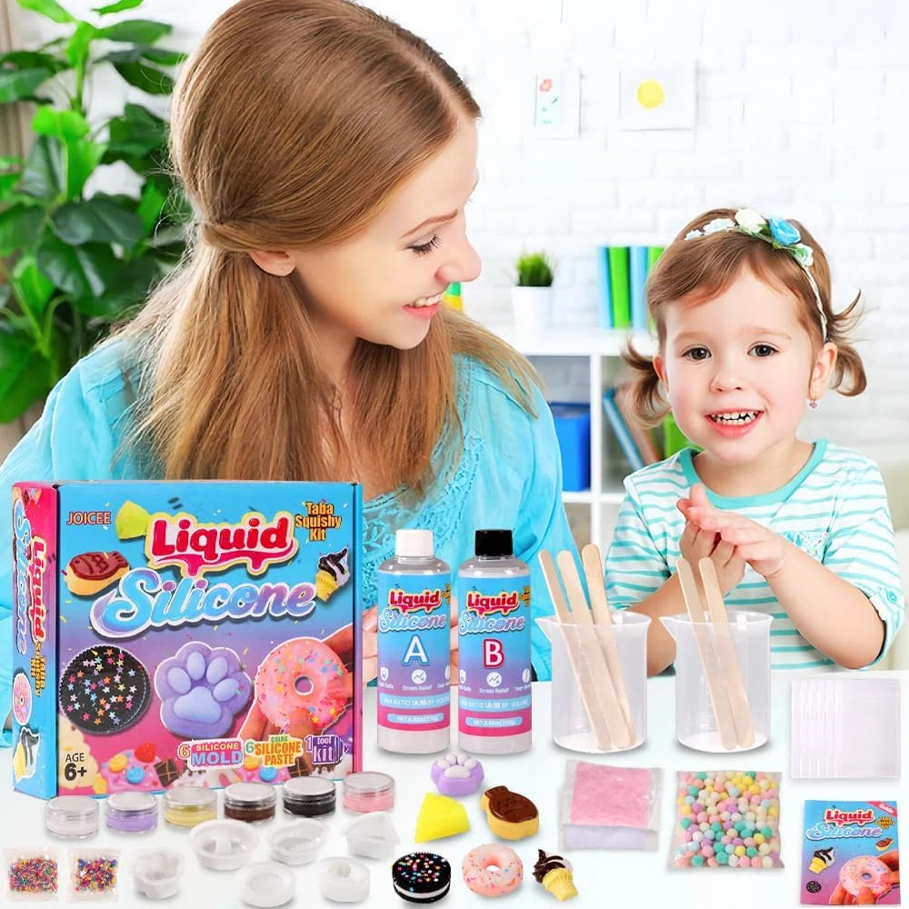 DIY Taba Squishy Making Kit (18oz + 6 Molds)