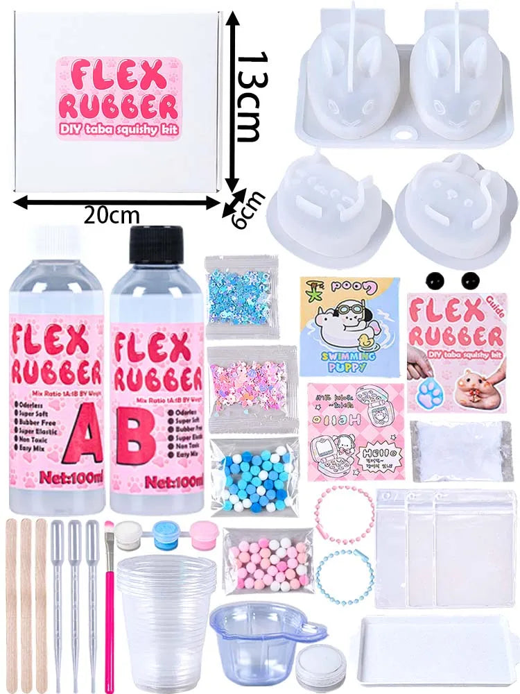 DIY Taba Squishy Starter Kit – Cat & Rabbit