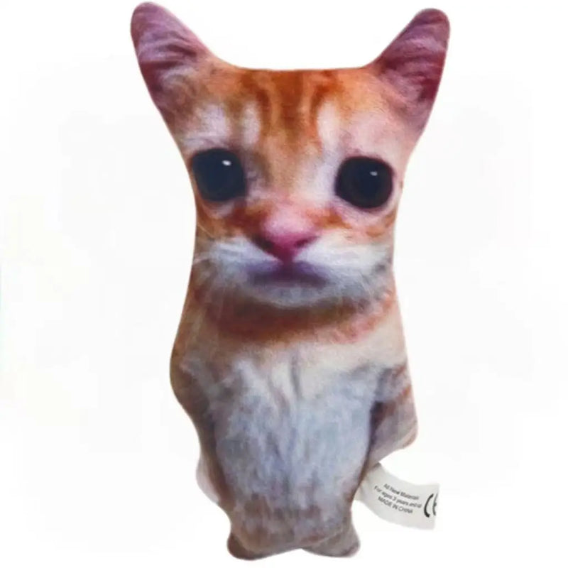 Wide-Eyed Cat Plushie