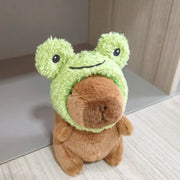 Mini Capybara Plushie – Hoodies, Headphones & Ducks