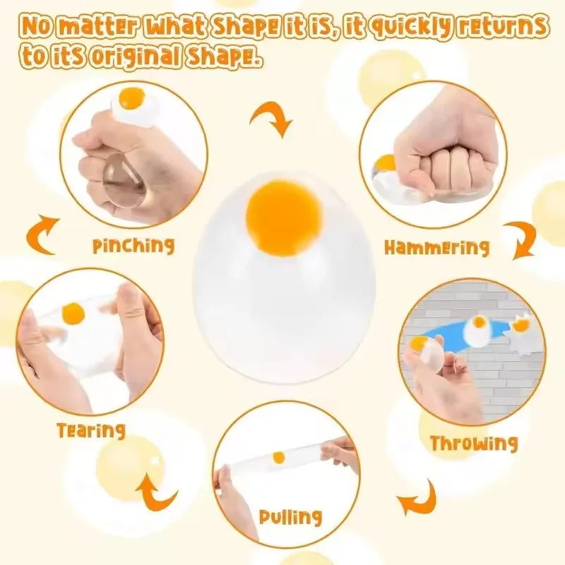 Splat Ball Squishy – Egg, Chicken & Tomato