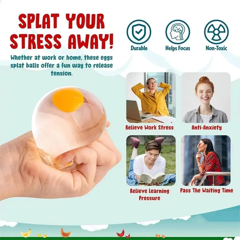 Clear Egg Splat Ball Squishy