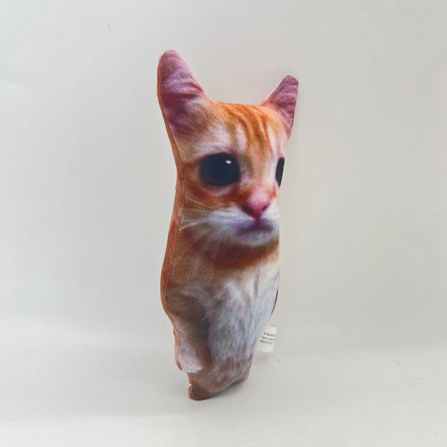 Wide-Eyed Cat Plushie