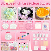 DIY Taba Squishy Kit – 66-Piece Cat Paw Set