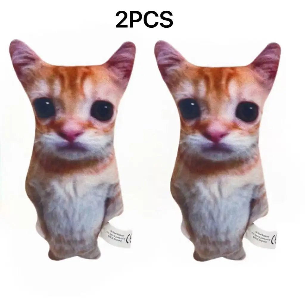 Wide-Eyed Cat Plushie