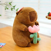 Capybara Plushie with Turtle Backpack (25cm)
