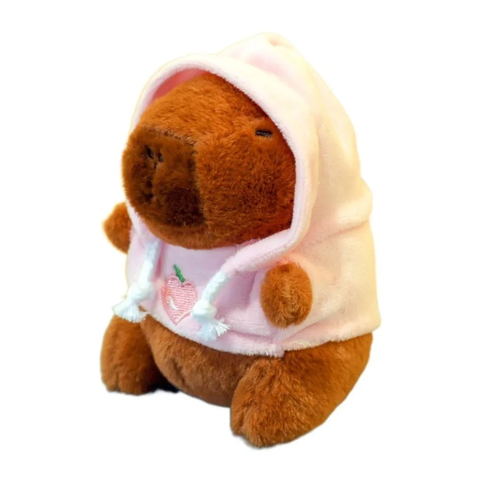 Mini Capybara Plushie – Hoodies, Headphones & Ducks