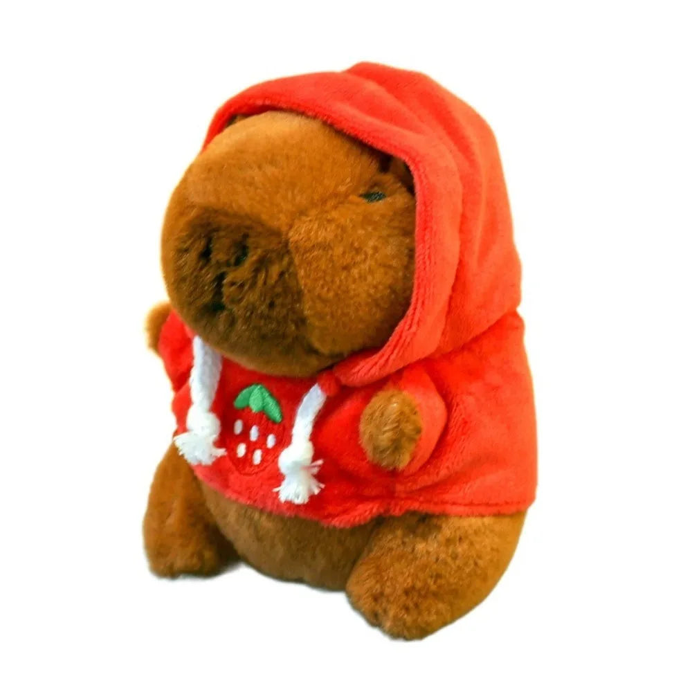 Mini Capybara Plushie – Hoodies, Headphones & Ducks