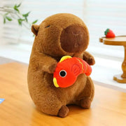Capybara Plushie with Turtle Backpack (25cm)