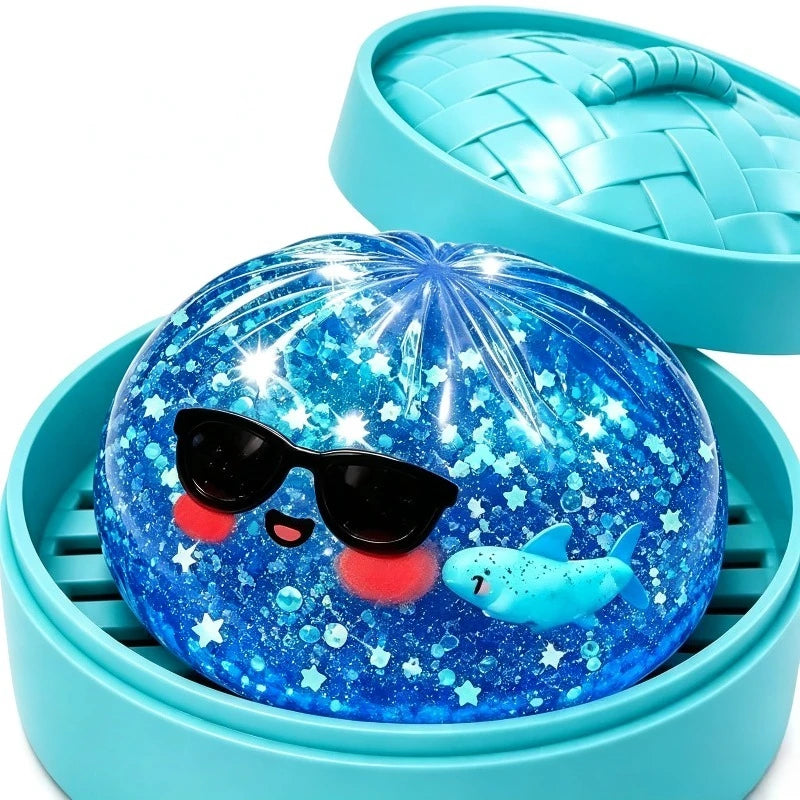 Shark Dumpling Squishy with Steamer