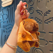 Mini Capybara Plushie – Hoodies, Headphones & Ducks