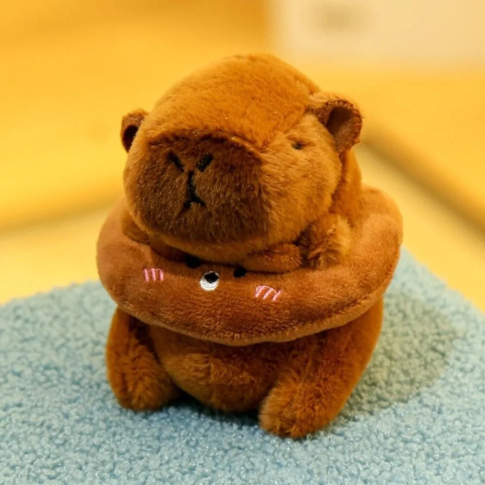 Mini Capybara Plushie – Hoodies, Headphones & Ducks