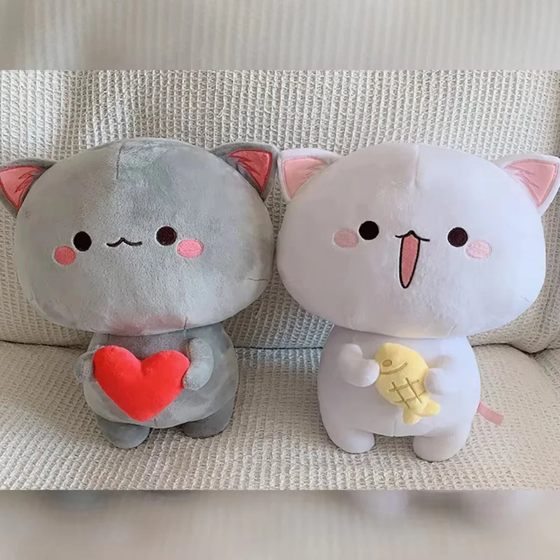 Peach Cat Plush Pillow – 30cm or 35cm