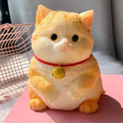 Fuzzy Flocked Cat Squishy – 6 Cats