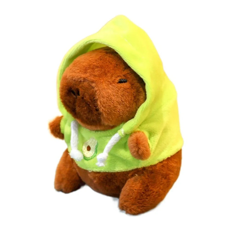 Mini Capybara Plushie – Hoodies, Headphones & Ducks