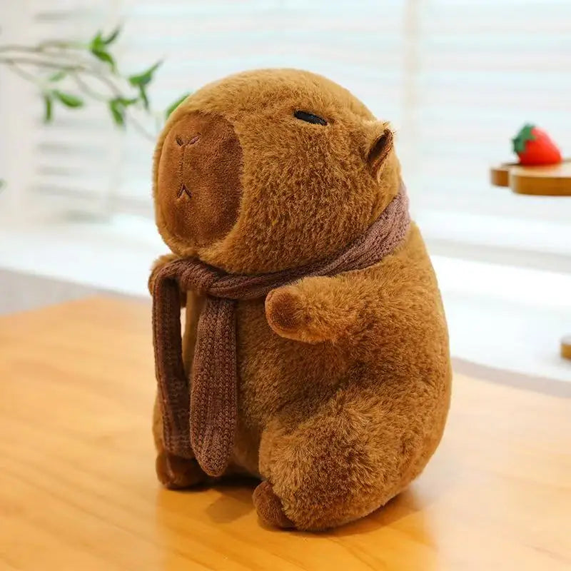 Capybara Plushie with Turtle Backpack (25cm)