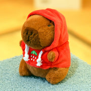 Mini Capybara Plushie – Hoodies, Headphones & Ducks