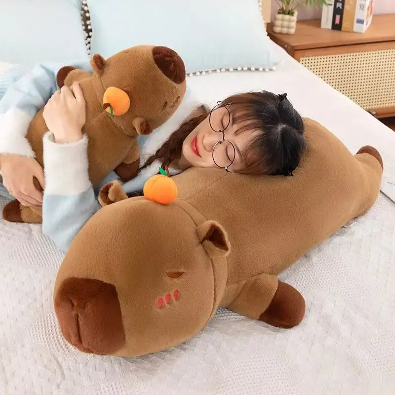 Persimmon Capybara Plushie