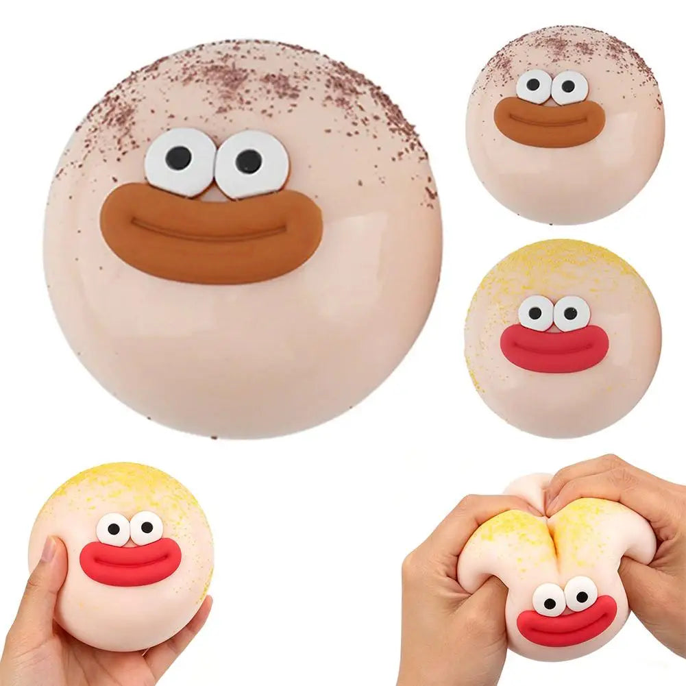 Funny Face Bun Squishy (9cm)