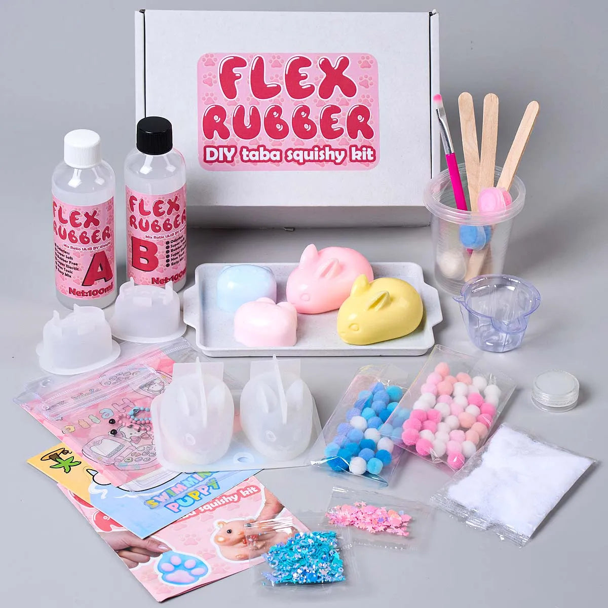 DIY Taba Squishy Starter Kit – Cat & Rabbit
