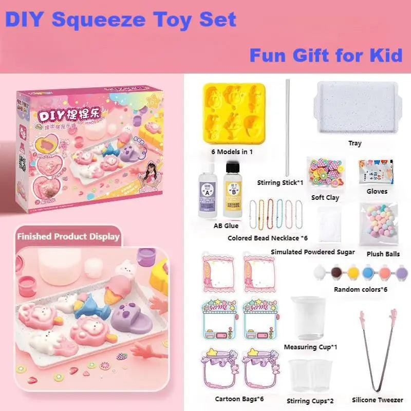 DIY Taba Squishy Kit – Animal, Food & Cat Paw Molds