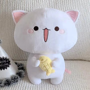 Peach Cat Plush Pillow – 30cm or 35cm