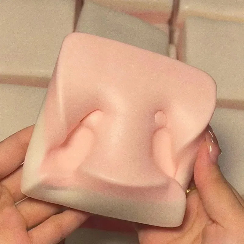 Strawberry Milk Cube Squishy