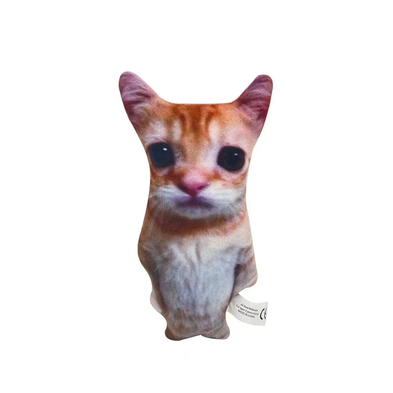 Wide-Eyed Cat Plushie