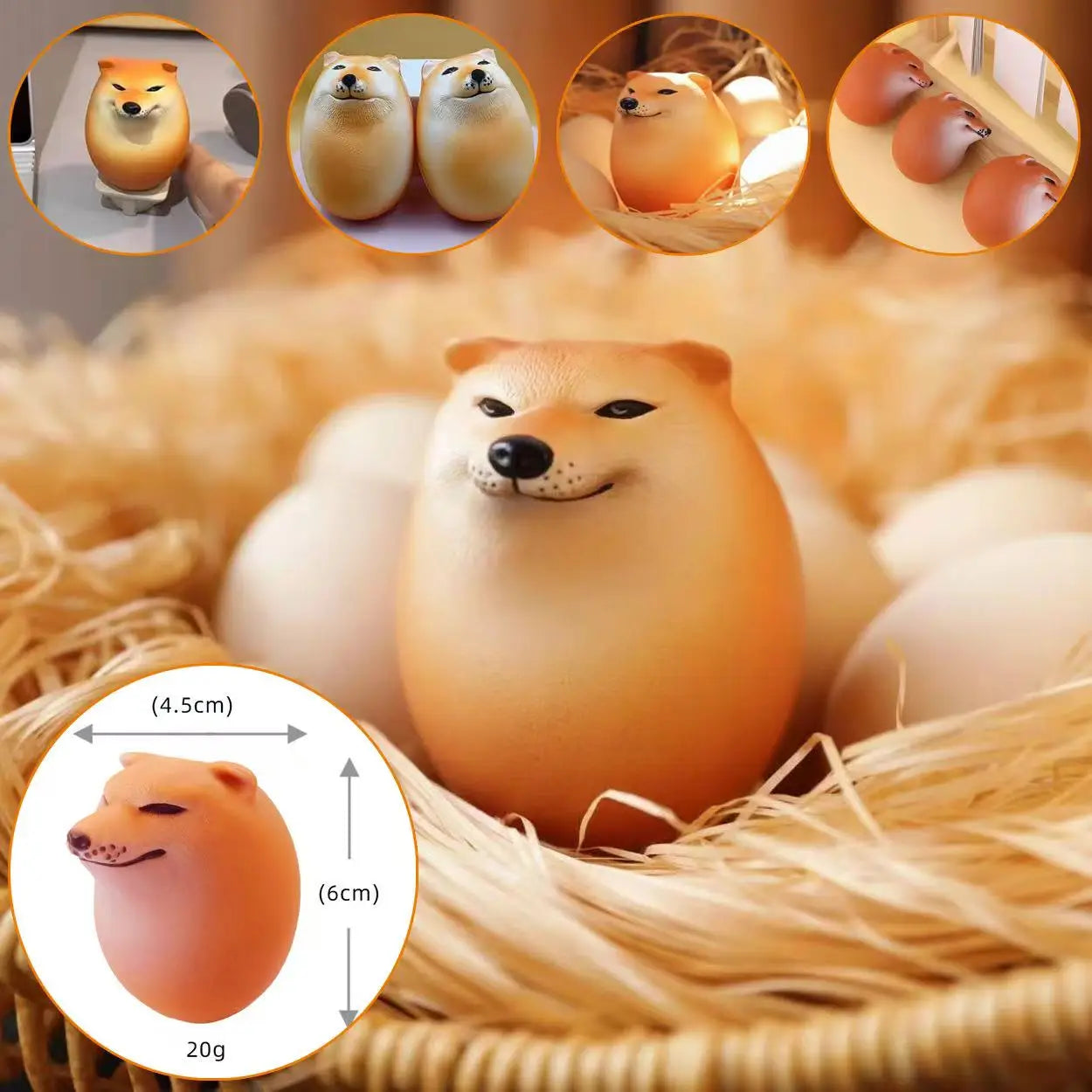 Shiba Egg Squishies