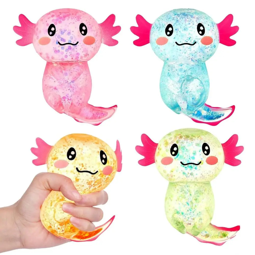 Glitter Axolotl Squishy