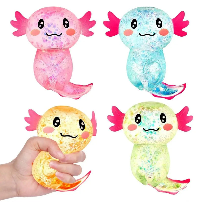 Glitter Axolotl Squishy