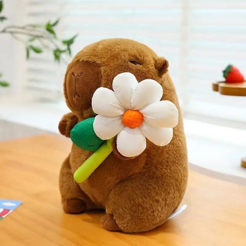 Capybara Plushie with Turtle Backpack (25cm)