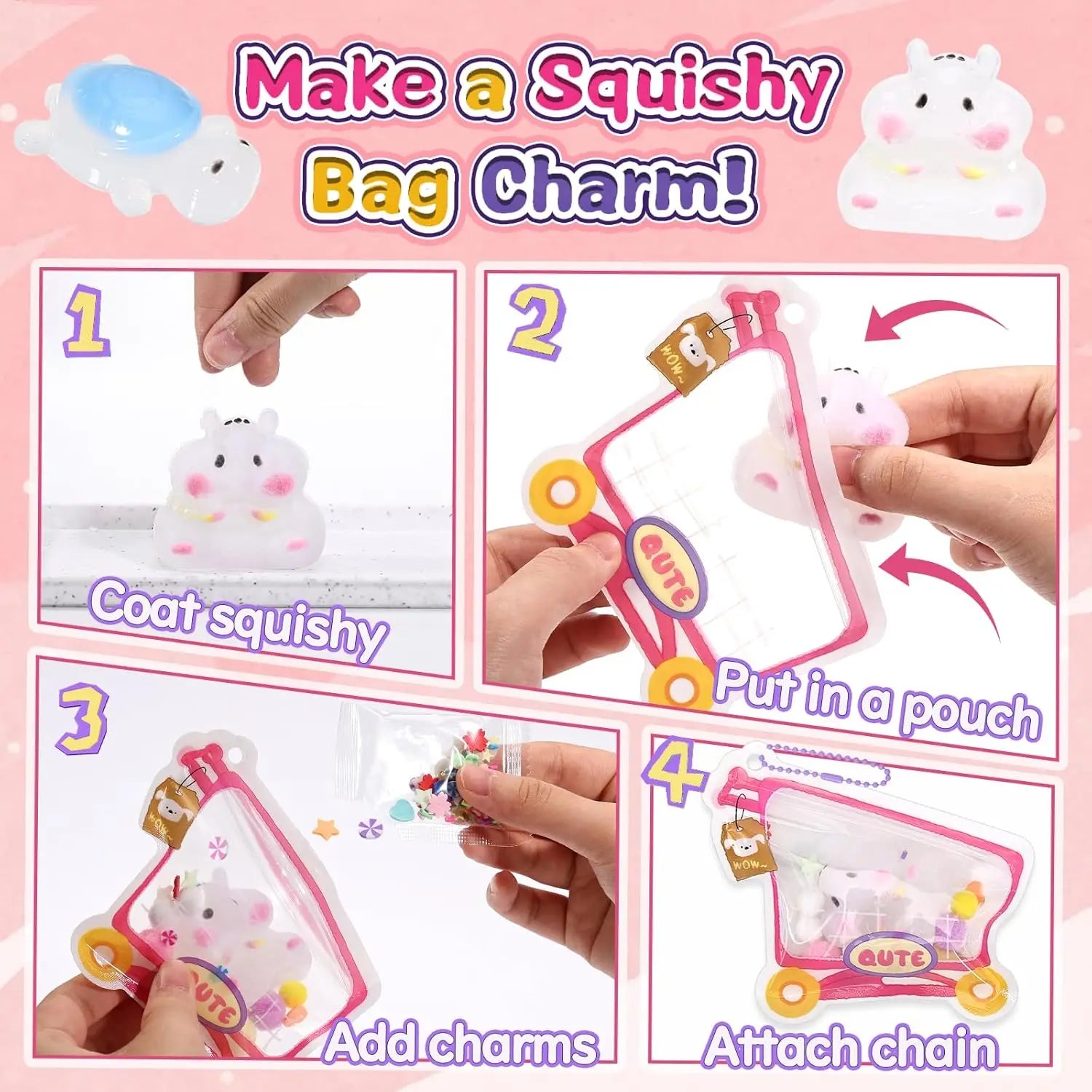 DIY Taba Squishy Kit – Animal, Food & Cat Paw Molds