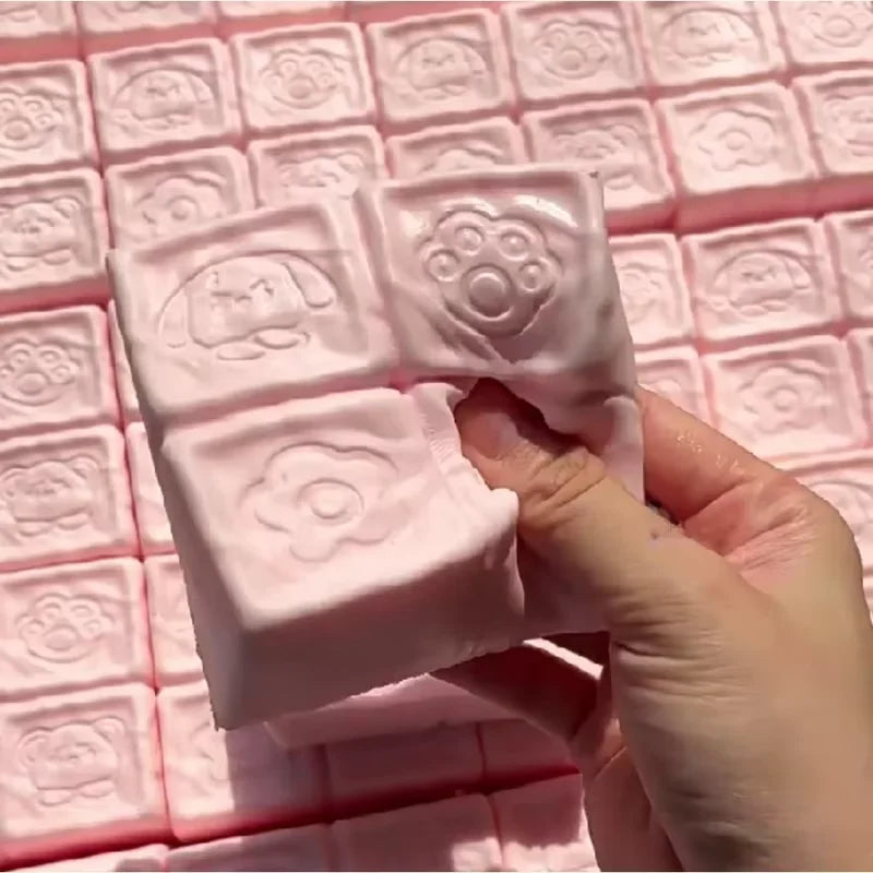 Strawberry Milk Cube Squishy