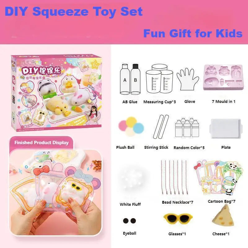 DIY Taba Squishy Kit – Animal, Food & Cat Paw Molds
