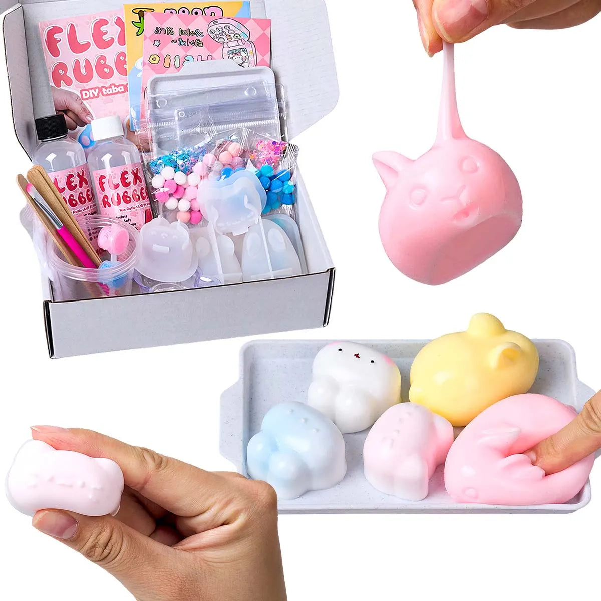 DIY Taba Squishy Starter Kit – Cat & Rabbit