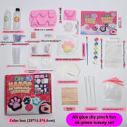 DIY Taba Squishy Kit – 66-Piece Cat Paw Set