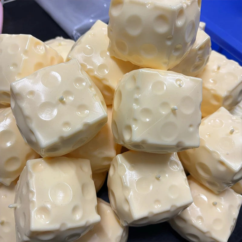 Crunchy Cheese Cube Squishy