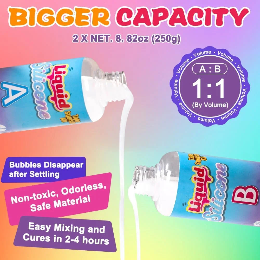 DIY Taba Squishy Making Kit (18oz + 6 Molds)