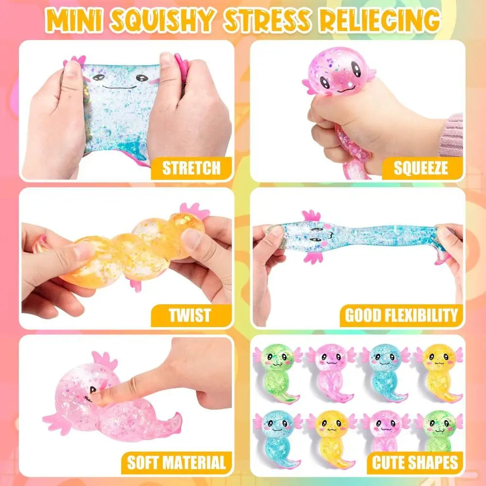 Glitter Axolotl Squishy