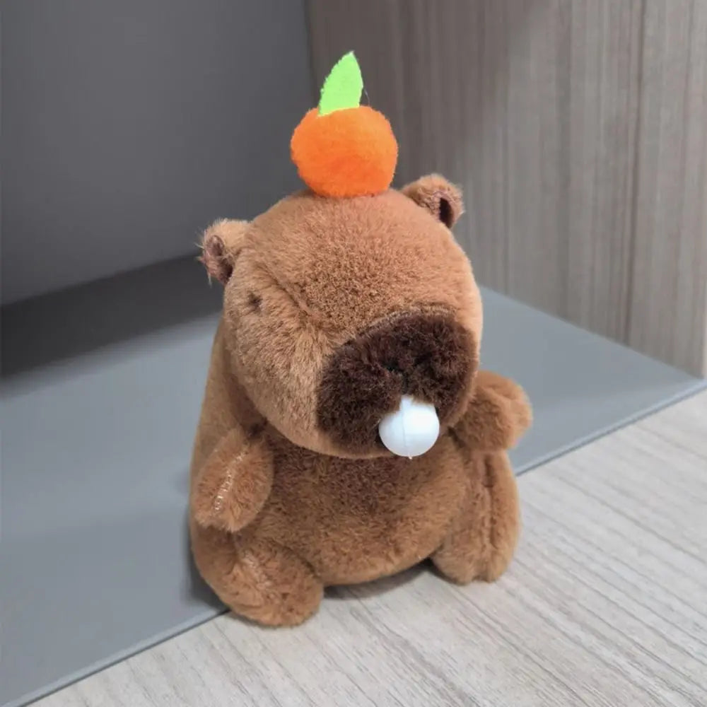 Mini Capybara Plushie – Hoodies, Headphones & Ducks