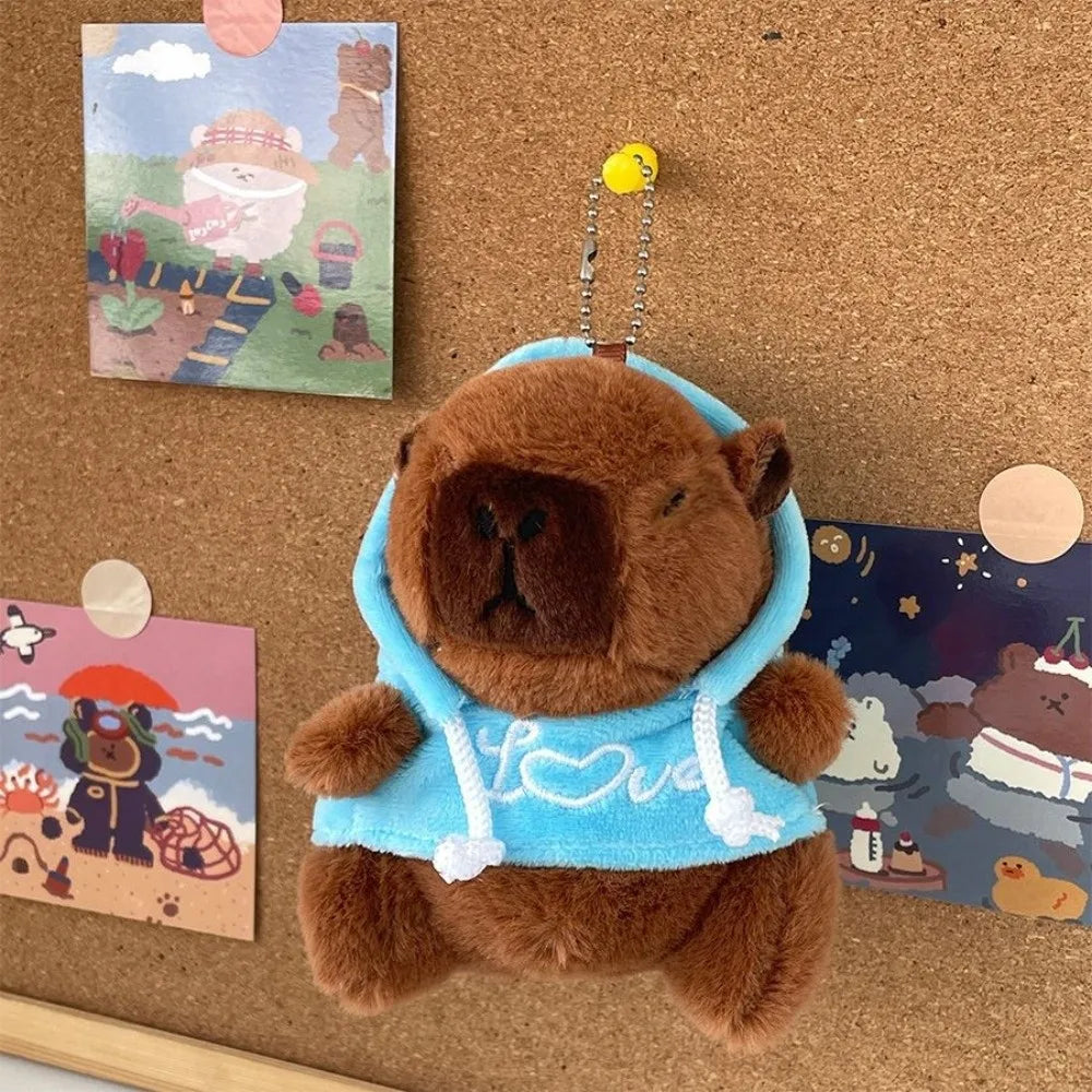 Mini Capybara Plushie – Hoodies, Headphones & Ducks
