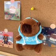 Mini Capybara Plushie – Hoodies, Headphones & Ducks