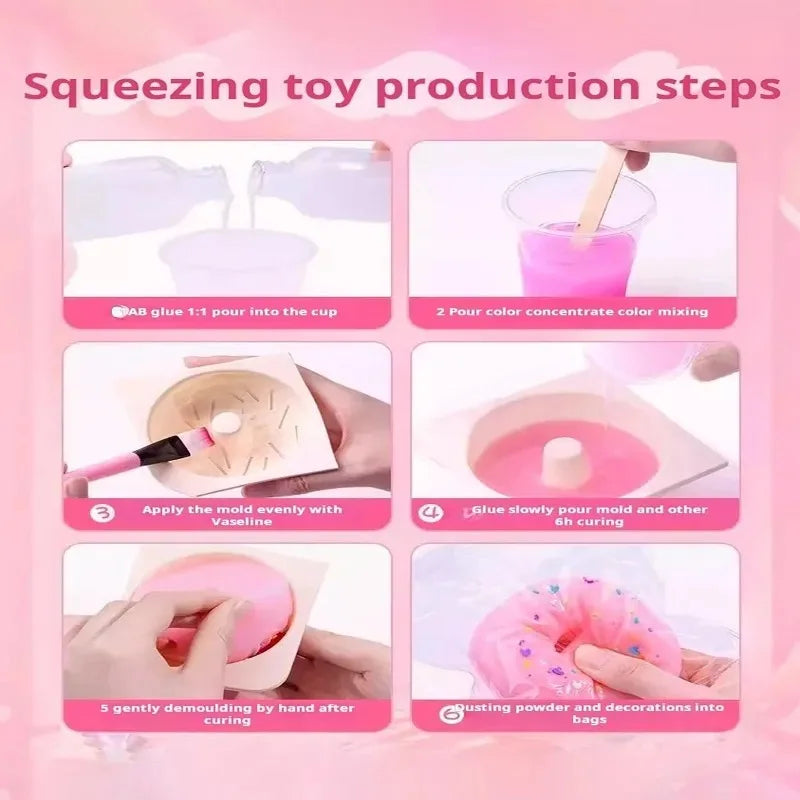 DIY Taba Squishy Kit – 66-Piece Cat Paw Set