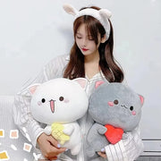 Peach Cat Plush Pillow – 30cm or 35cm