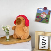 Mini Capybara Plushie – Hoodies, Headphones & Ducks
