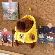 Mini Capybara Plushie – Hoodies, Headphones & Ducks