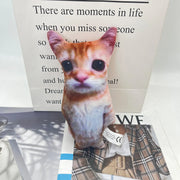 Wide-Eyed Cat Plushie