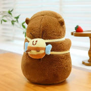 Capybara Plushie with Turtle Backpack (25cm)
